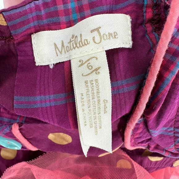 Matilda Jane Nicoletta Dress Tulle Tutu Polka Dot Friends Forever Girls Size 6 - Picture 10 of 10